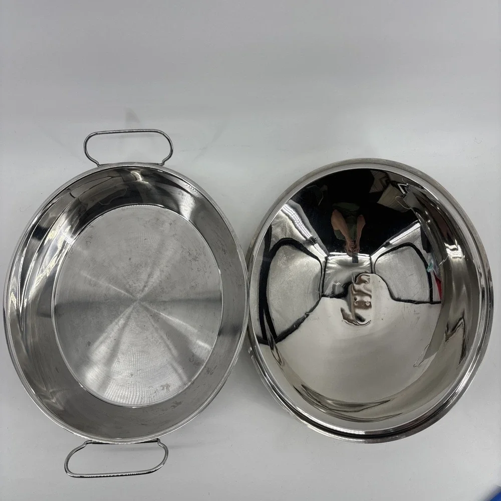 Cuisinart Pennsylvania Dutch Oval Roasting Pan 2 Qt C59-29D Stainless‎ Steel